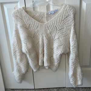 Beige knit like sweater